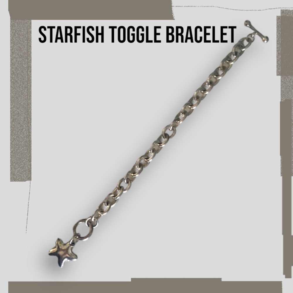 Starfish Toggle Bracelet Silver
